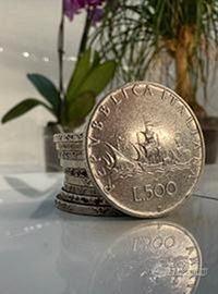 Lotto da 10 pezzi - 500 lire argento