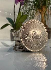 Lotto da 10 pezzi - 500 lire argento