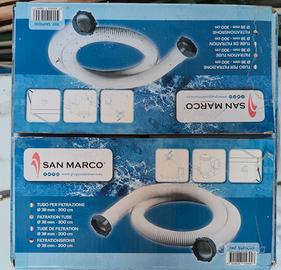 Tubo filtrazione piscina.