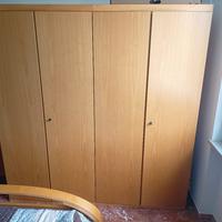 camera da letto completa armadio e letto
