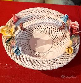 fruttiera da centrotavola in ceramica di Bassano