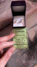 Orecchini golden star perle di palma de mallorca