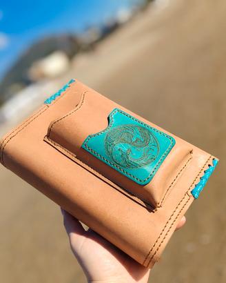 copertina per  libro pelle agenda artigianato