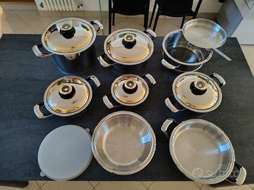 Batteria di Pentole 16 pezzi Eurostar Inox 18/10 