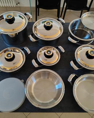 Batteria di Pentole 16 pezzi Eurostar Inox 18/10 