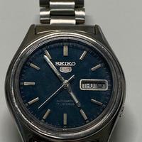 Orologio Vintage Seiko 5 Automatico Blu Ref 7009