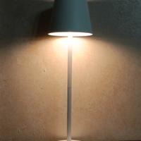 Lampada LED Touch Bianco Ricaricabile Base Tonda