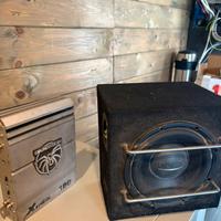 Subwoofer coral + ampl soundstream