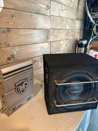 Subwoofer coral + ampl soundstream