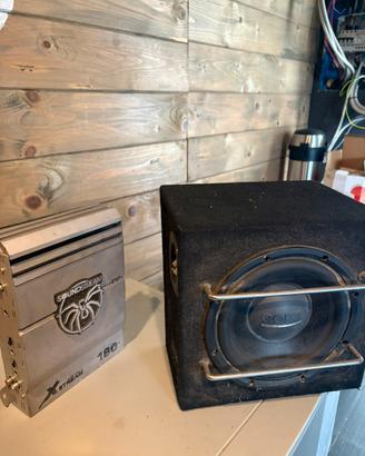 Subwoofer coral + ampl soundstream