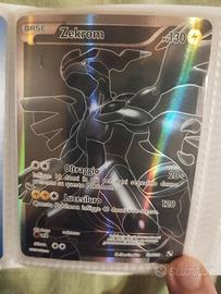 Reshiram e Zekrom full art 2011 bianco e nero