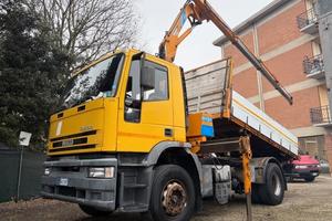 Iveco Eurotech 190E24 2 ASSI Ribaltabile e Gru EFF