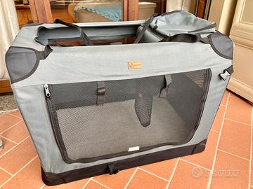 Trasportino Cane Medio-Grande 82×60×60cm Pieghe