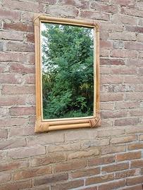 Specchio Bamboo Bambù  vintage specchiera 