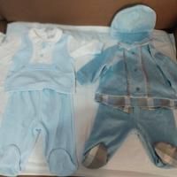 completino neonato azurro 