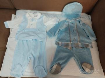 completino neonato azurro 