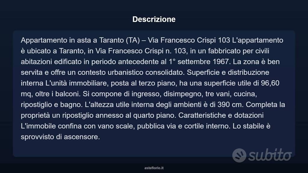 Appartamento – Taranto - Vista 3