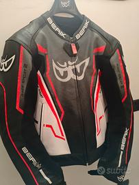 Giacca in pelle da moto Berik Racing 2.0