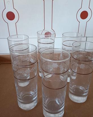 Set 6 Bicchieri Vintage da Acqua/Long Drink