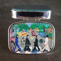 Porta pastiglie acciaio: “Abbey Road” - I Beatles.