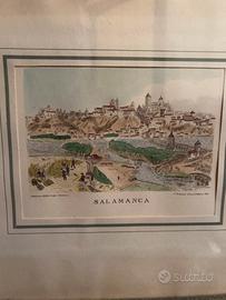 Stampa antica di Salamanca