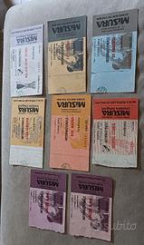 Lotto biglietti Inter UEFA vintage 