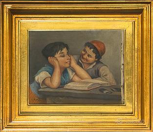 Rossi pittore quadro olio su tela