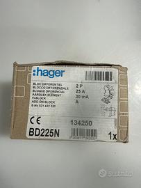 stock hager differenziali e magnetotermici