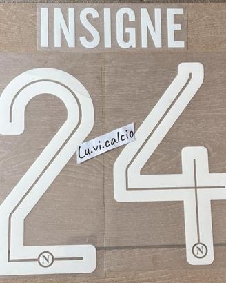 Kit Nameset calcio napoli 17/18 home 24 Insig