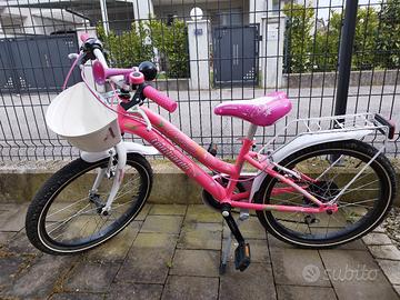 bicicletta lombardo da bambina 6/9 anni