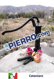 Pompa mano pozzo decorativa ghisa fontana elephas