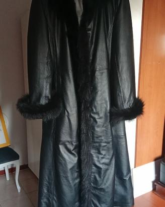 Cappotto donna in pelle