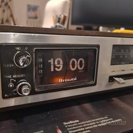 Radio Sveglia Browni Cartellini Vintage