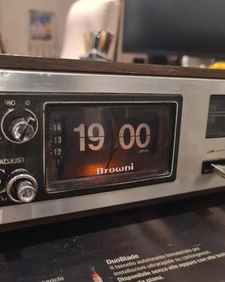 Radio Sveglia Browni Cartellini Vintage