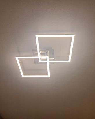 Lampadario/plafoniera LED moderna design quadrati