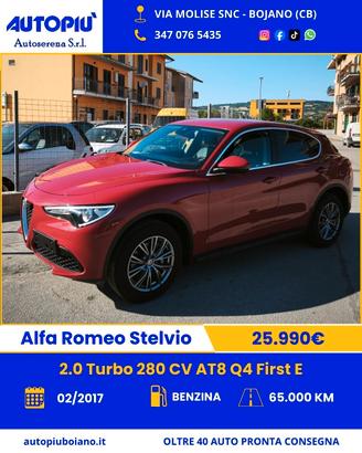 Alfa Romeo Stelvio 2.0 Turbo 280 CV AT8 Q4 First E