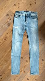 Jeans in denim Diesel “Sleenker D.N.A.”