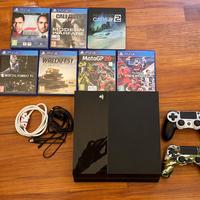 Play Station 4 - 410GB + 2 controller + 8 giochi