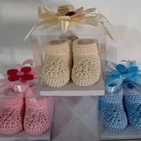 Scarpette stivaletti per neonati in puro cotone 