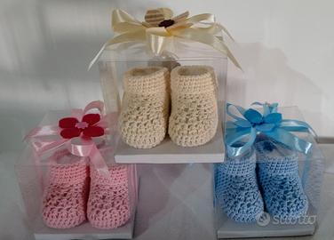 Scarpette stivaletti per neonati in puro cotone 