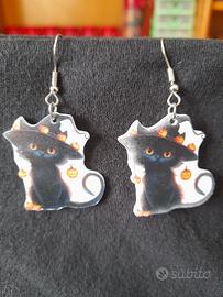 Orecchini da donna halloween gattini witches