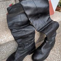 stivali donna, alti in vera pelle