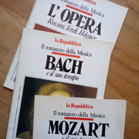 "Romanzo della musica"opuscoli Bach, Mozart, Opera