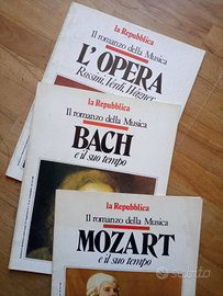 "Romanzo della musica"opuscoli Bach, Mozart, Opera