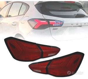 FANALI FORD FOCUS MK4 18-21 LED DINAMICI ROSSI FUM