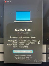 Macbook air 2018 128 giga
