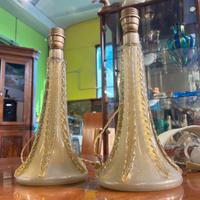 Coppia di splendide Lampade Barovier e Toso Murano