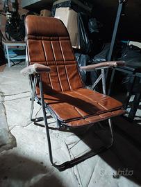 Sedia sdraio vintage tipo Maule