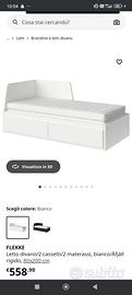 letto contenitore Ikea come nuovo
