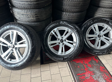 4 CERCHI IN LEGA ORIGINALI AUDI Q3 + 215 65R17 CON